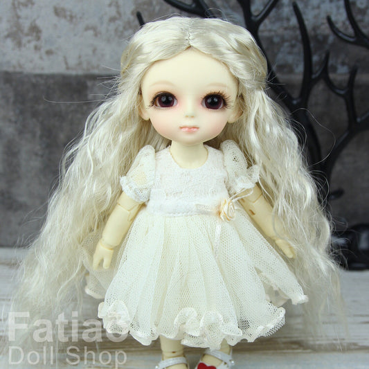 Fatiao - BJD Dollfie Lati Yellow Pukifee 5-6" Doll Wig - Blonde