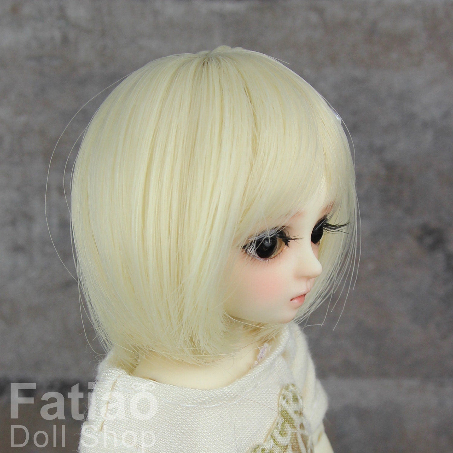 Fatiao - New BJD Dollfie Bluefairy 4-5" Doll Wig - Blonde