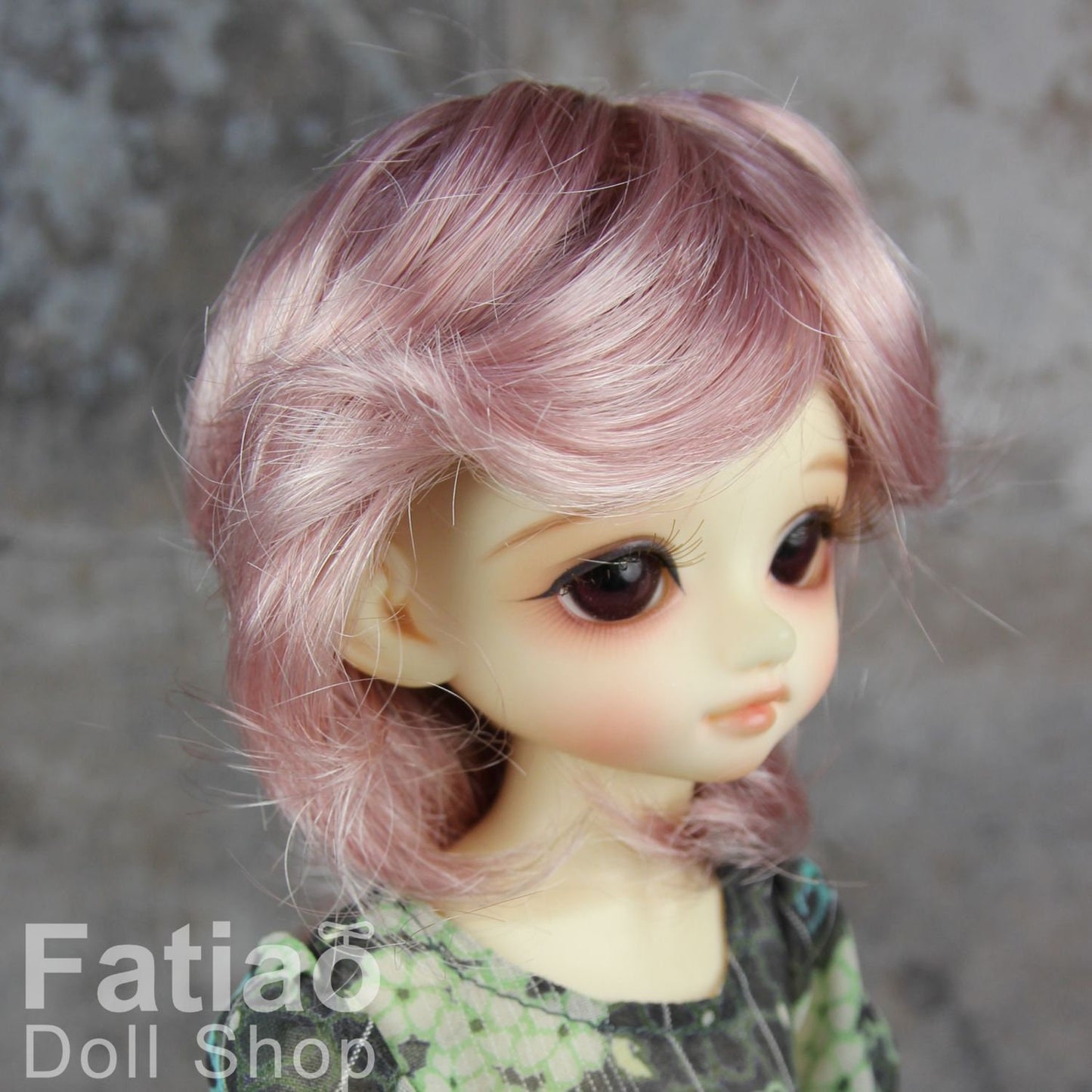 Fatiao - New Dolls Wig Dollfie Yo-SD 1/6 BJD 6-7" size - Deep Pink