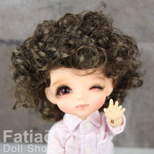 Fatiao - BJD Dollfie Lati Yellow Pukifee 5-6" Doll Wig - umber
