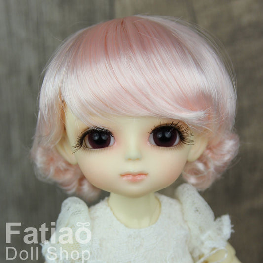 Fatiao - BJD Dollfie Lati Yellow Pukifee 5-6" Angel Doll Wig - Light Pink