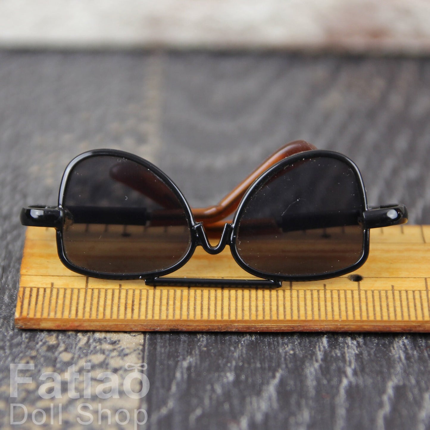 New fashion Dolls Round frame glasses fit 1/4 BJD MSD mini Super Dollfie - Black