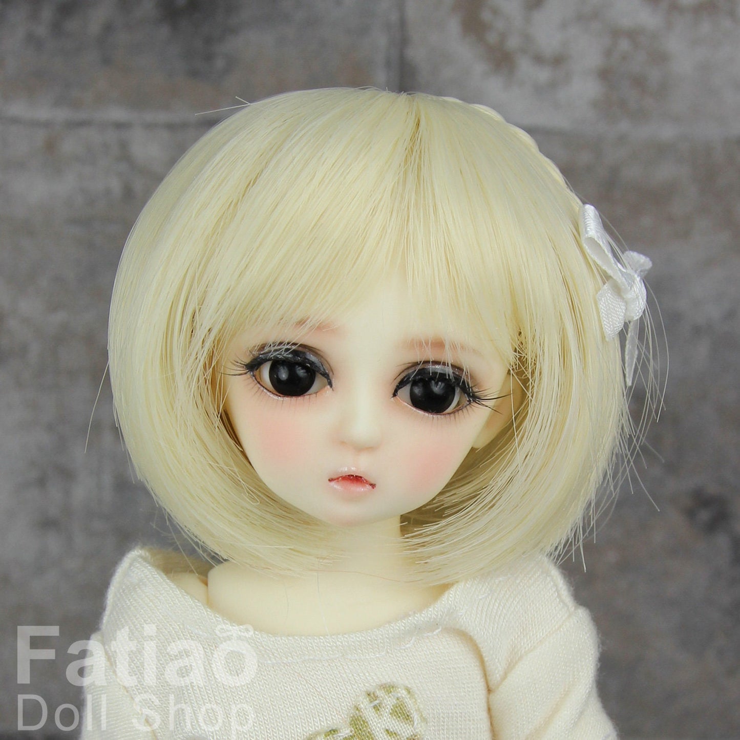 Fatiao - New BJD Dollfie Bluefairy 4-5" Doll Wig - Blonde