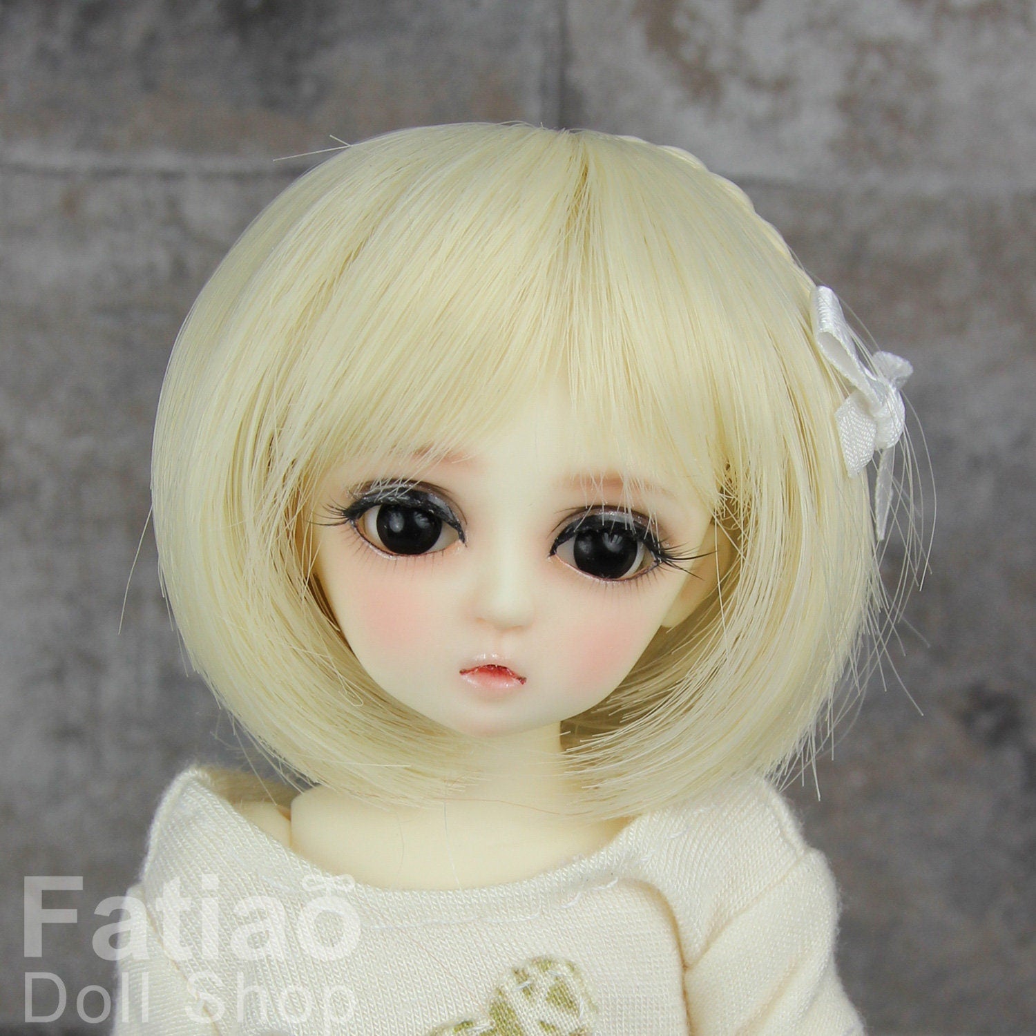 Fatiao - New BJD Dollfie Bluefairy 4-5" Doll Wig - Blonde