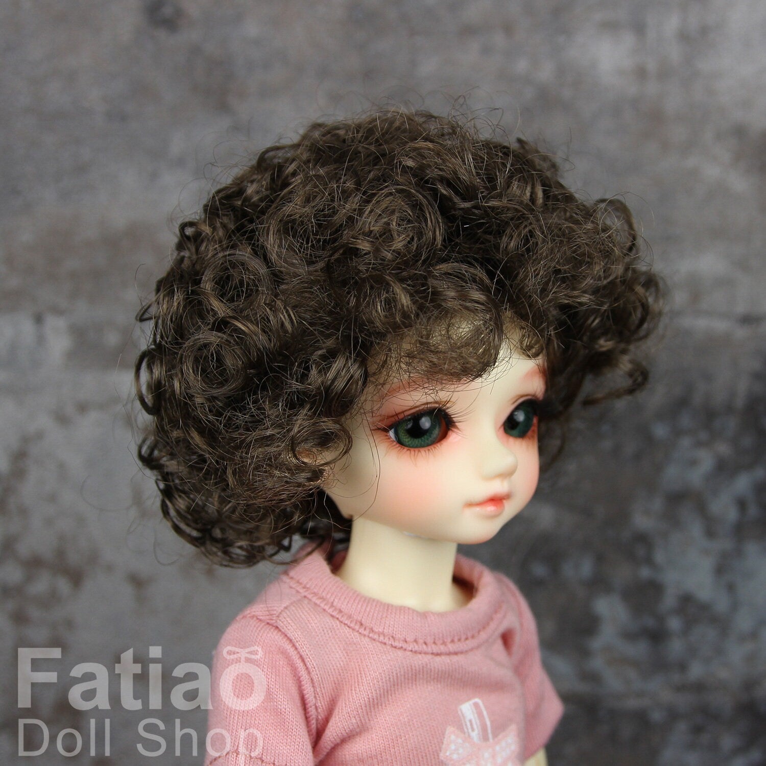 Fatiao - New Dollfie Yo-SD 1/6 BJD - Dolls Wig 6-7 inch - umber