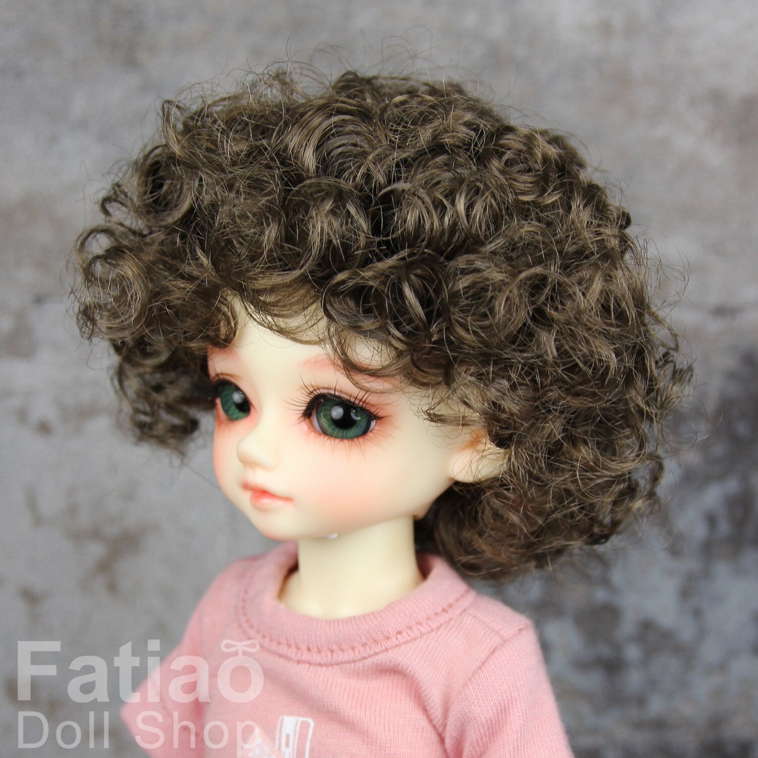 Fatiao - New Dollfie Yo-SD 1/6 BJD - Dolls Wig 6-7 inch - umber