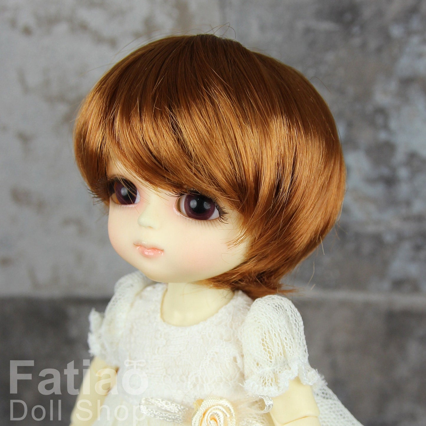 Fatiao - BJD Dollfie Lati Yellow Pukifee 5-6" Angel Doll Wig Caramel