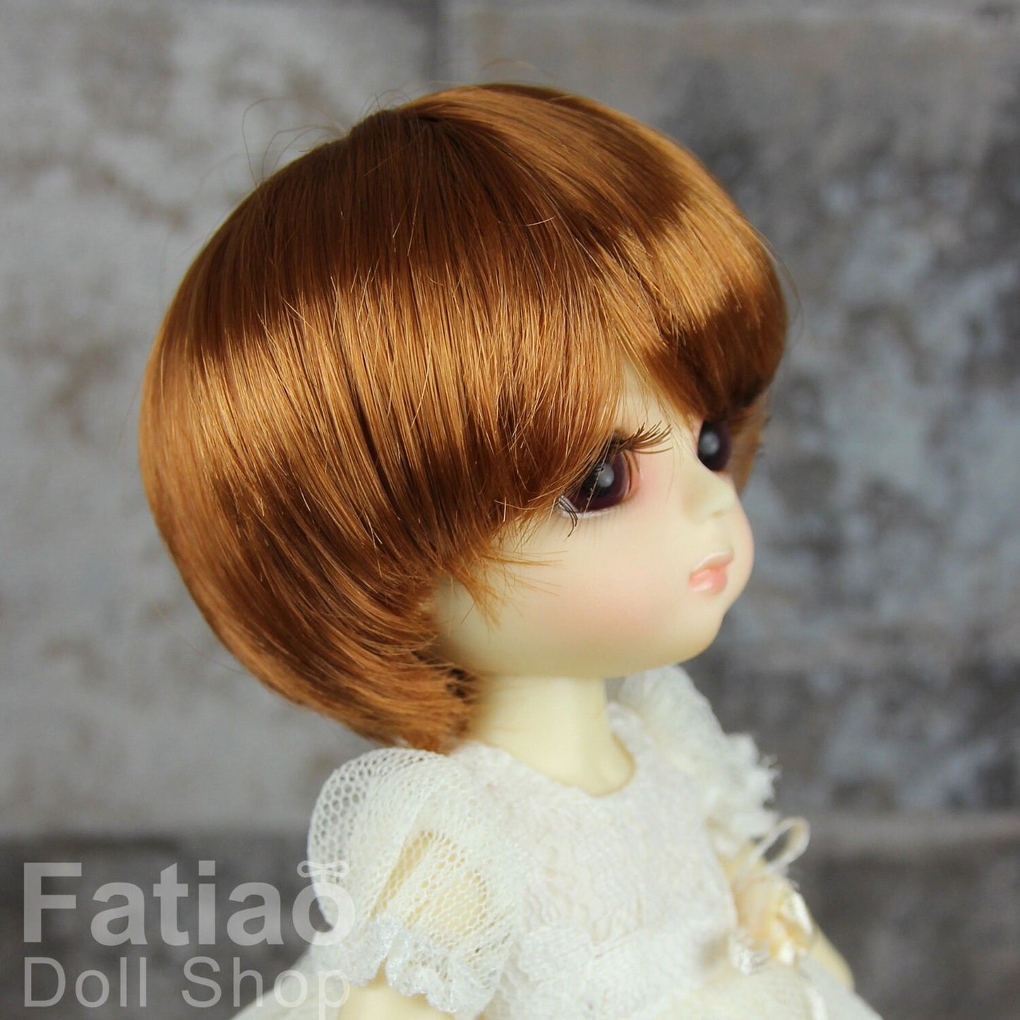 Fatiao - BJD Dollfie Lati Yellow Pukifee 5-6" Angel Doll Wig Caramel