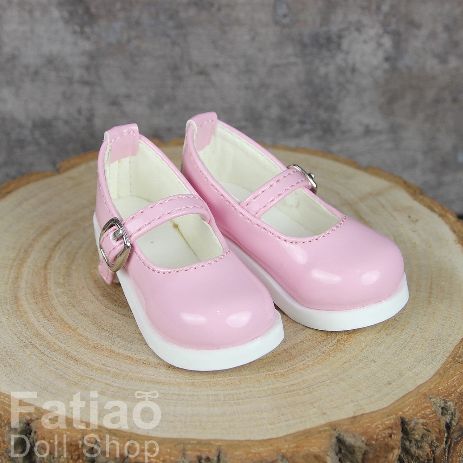 Fatiao - New 1/4 BJD MSD Dollfie Dolls Mary Jane Shoes - Shiny Pink (Size 5.5cm)