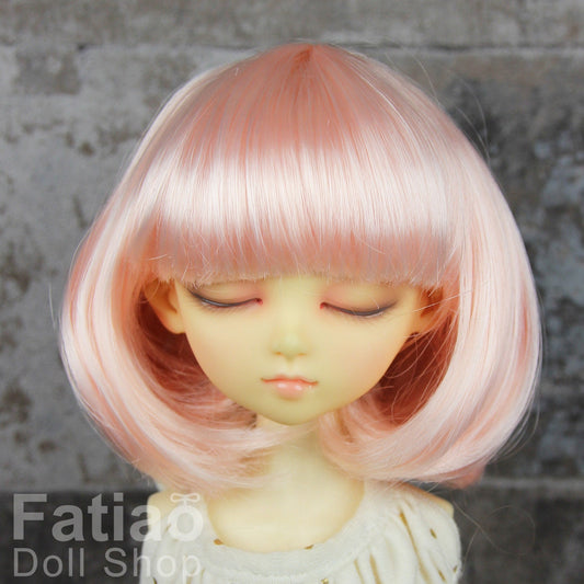 Fatiao - New Dollfie MSD Kaye Wiggs 1/4 BJD Size 7-8 inch Dolls Wig - Light Pink