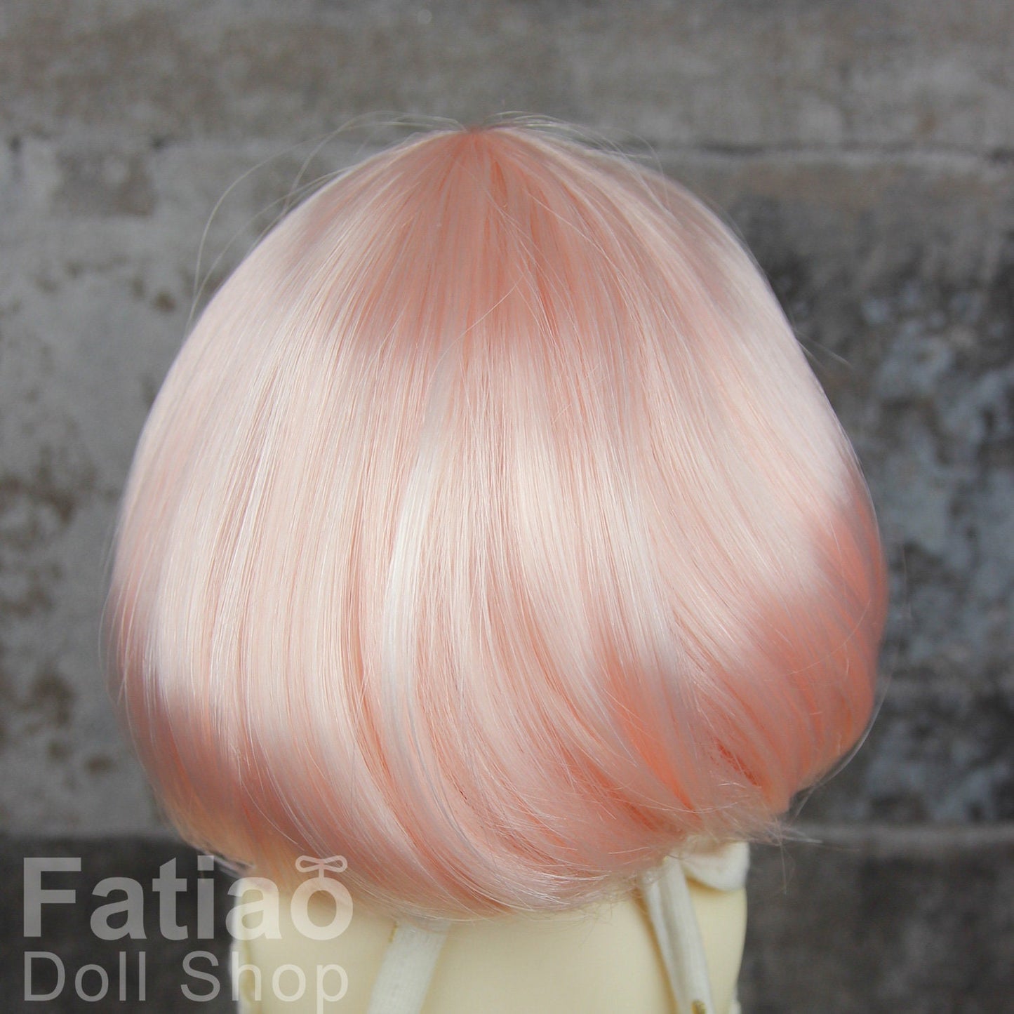 Fatiao - New Dollfie MSD Kaye Wiggs 1/4 BJD Size 7-8 inch Dolls Wig - Light Pink