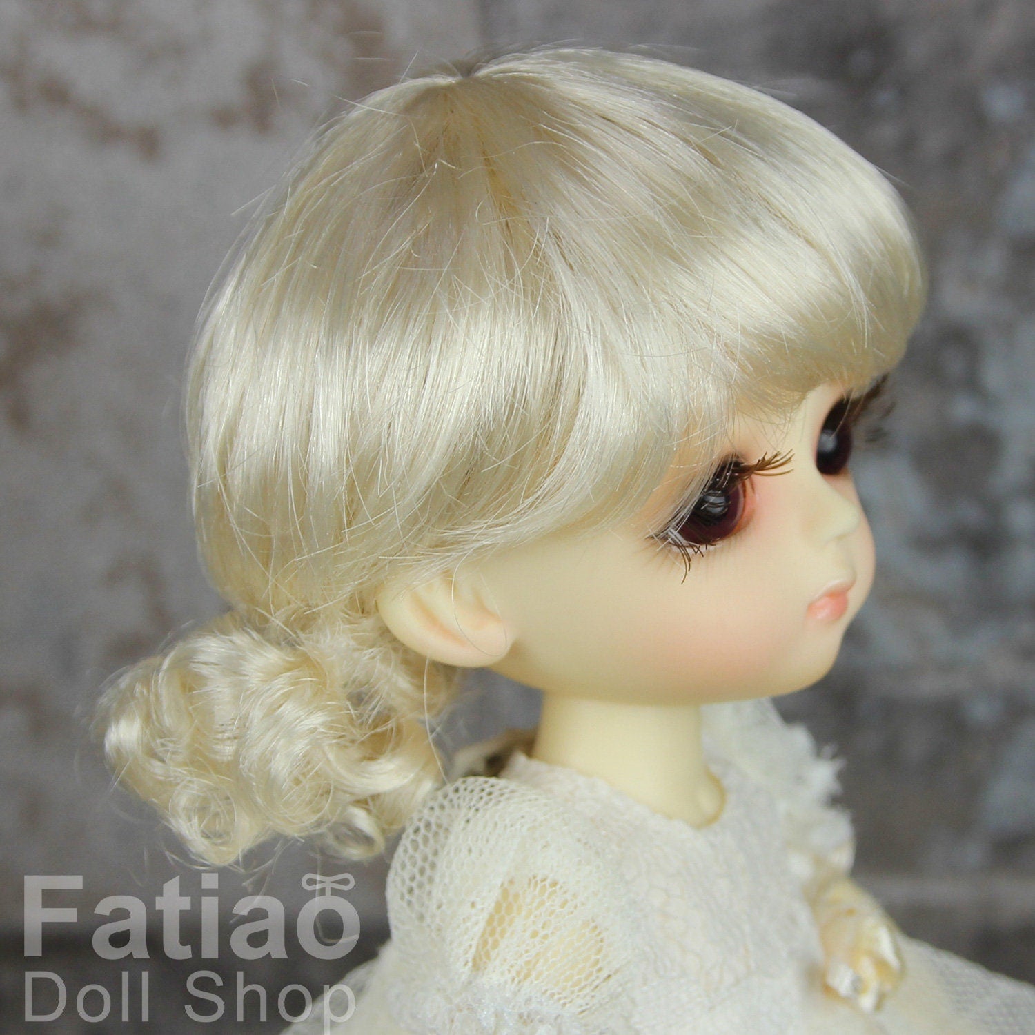Fatiao - BJD Dollfie Lati Yellow Pukifee 5-6" Doll Wig Blonde