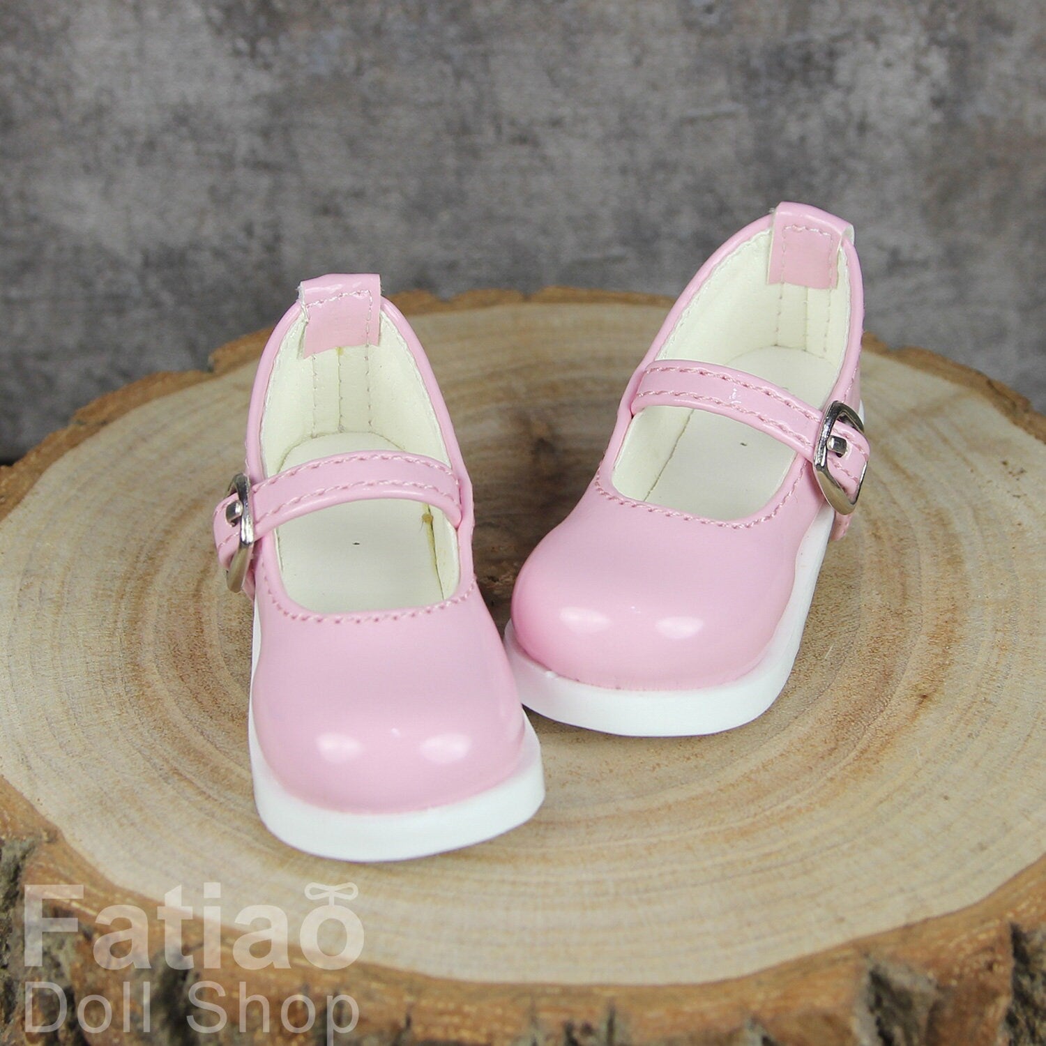 Fatiao - New 1/4 BJD MSD Dollfie Dolls Mary Jane Shoes - Shiny Pink (Size 5.5cm)