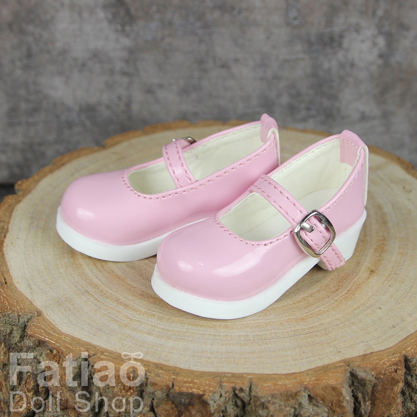 Fatiao - New 1/4 BJD MSD Dollfie Dolls Mary Jane Shoes - Shiny Pink (Size 5.5cm)