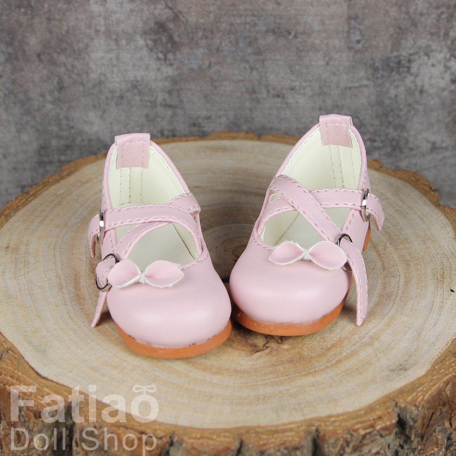Fatiao - New 1/4 BJD MSD Dollfie Dolls Mary Jane Shoes - Pink (Size 5.5cm)