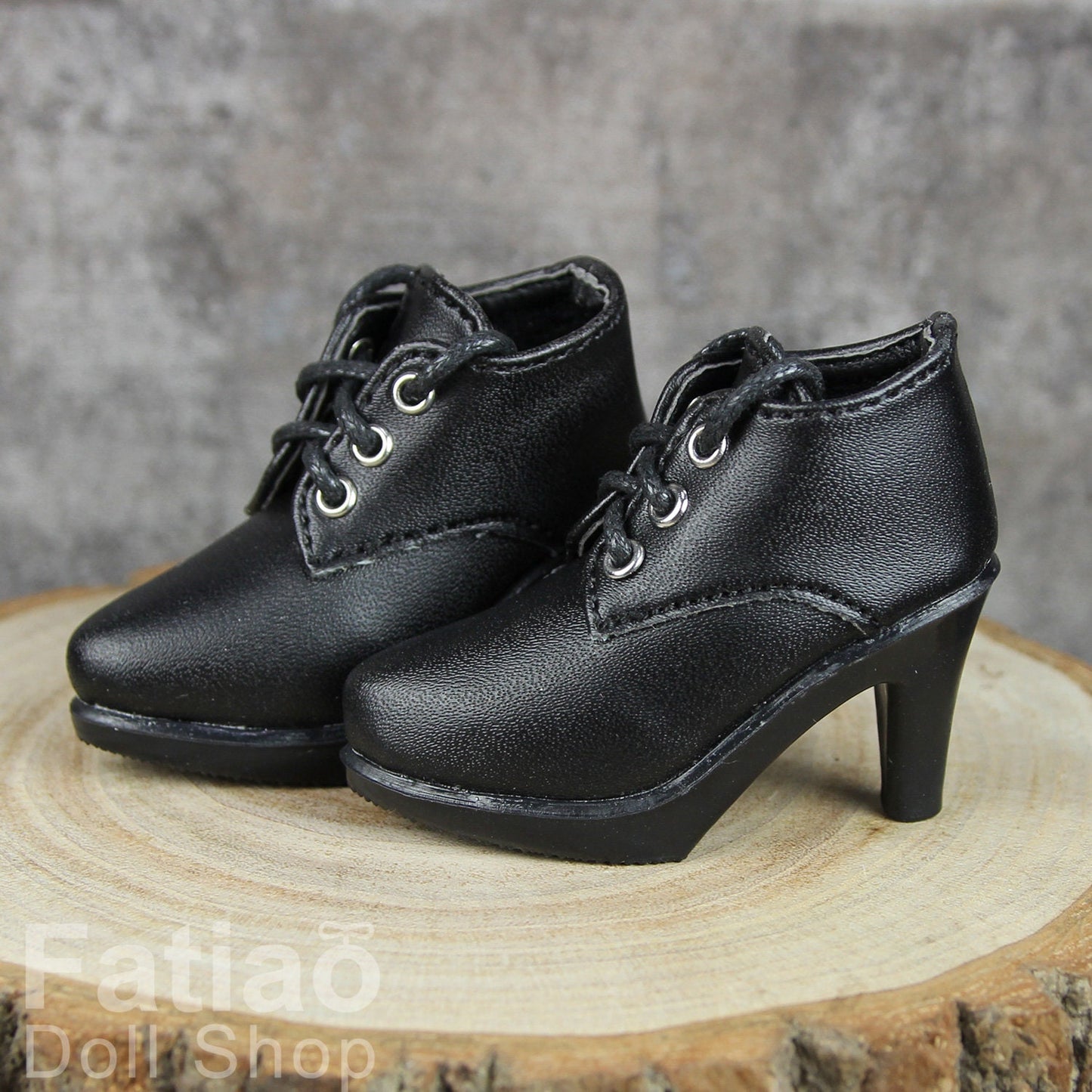 Fatiao - New 1/4 BJD Dollfie MSD High Heeled Shoes - Black (Size 5.5cm)
