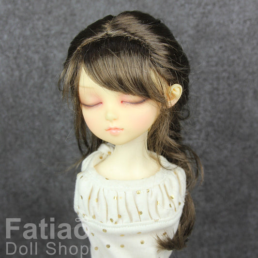 Fatiao - New Dollfie MSD Kaye Wiggs 1/4 BJD Size 7-8 inch -Dark Brown Dolls Wig