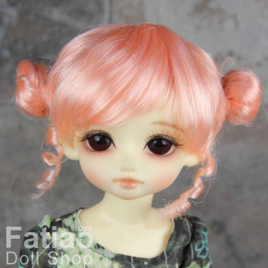 Fatiao - New Dolls Wig Dollfie Yo-SD 1/6 BJD 6-7" size - Pink orange