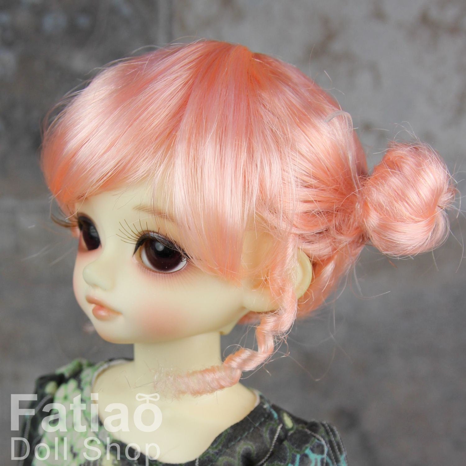 Fatiao - New Dolls Wig Dollfie Yo-SD 1/6 BJD 6-7" size - Pink orange