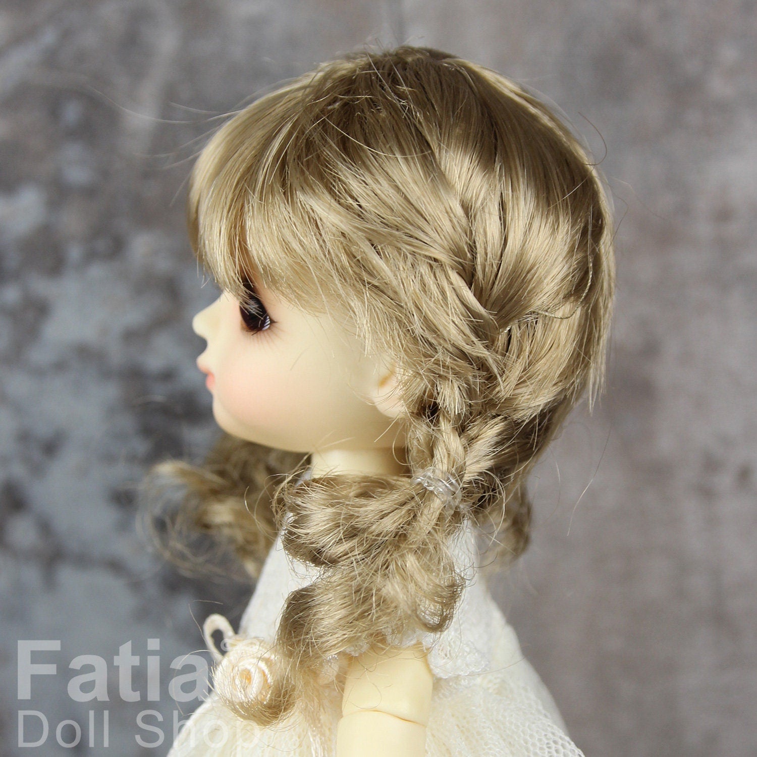 Fatiao - BJD Dollfie Lati Yellow Pukifee 5-6" Doll Wig - Baby Brown