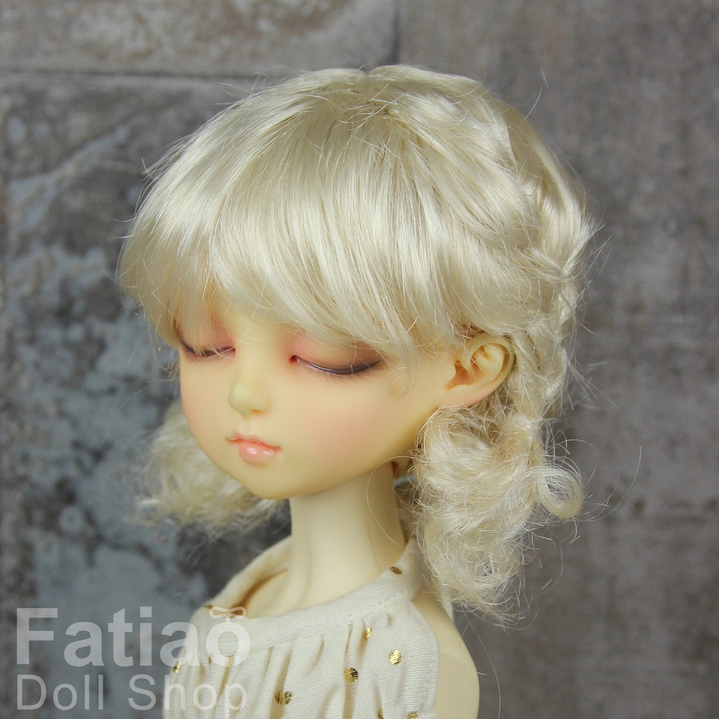 Fatiao - New Dollfie MSD Kaye Wiggs 1/4 BJD Size 7-8 inch Blonde Dolls Wig