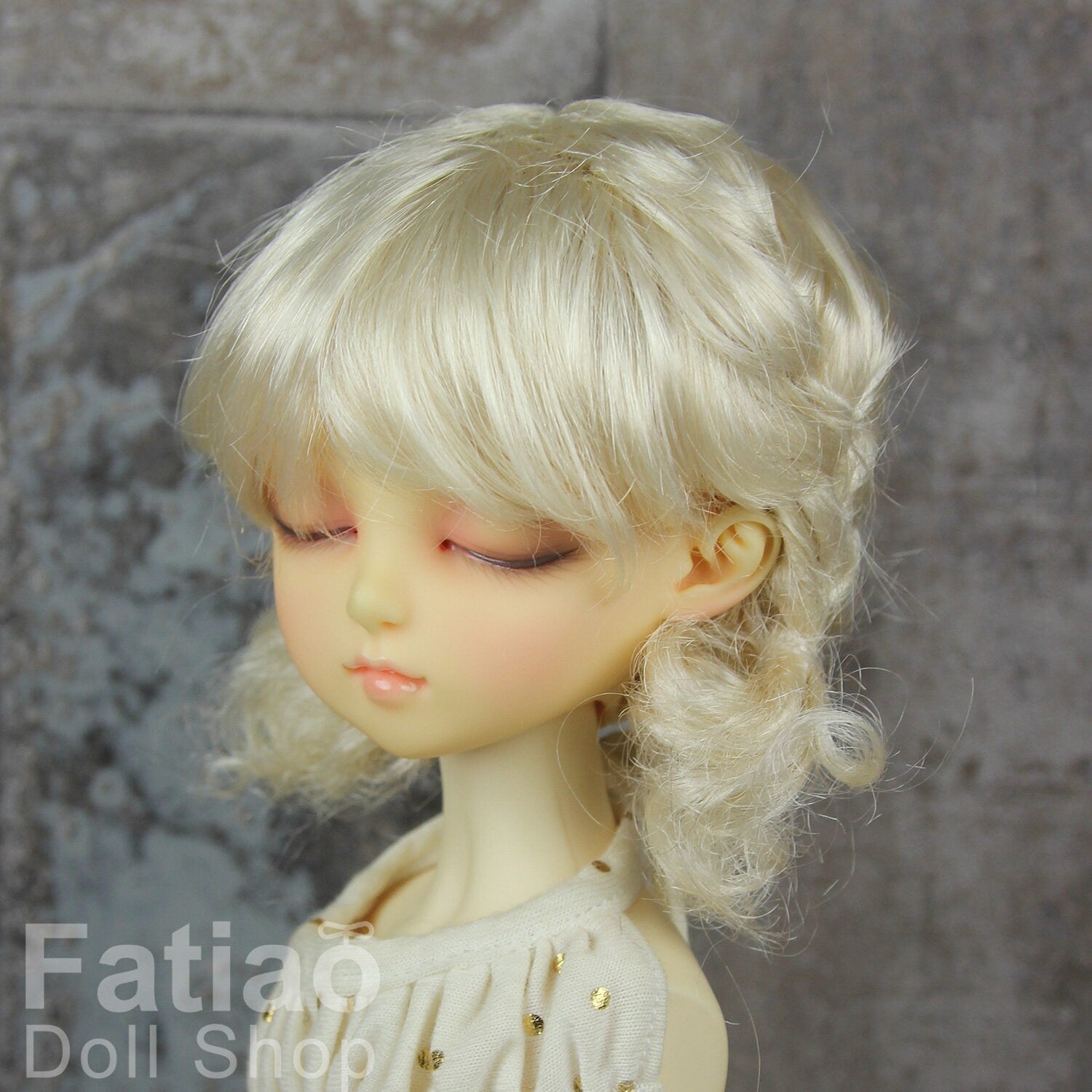 Fatiao - New Dollfie MSD Kaye Wiggs 1/4 BJD Size 7-8 inch Blonde Dolls Wig