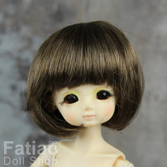 Fatiao - New Dollfie Bisou AI BJD Dolls Wig - size 4-5" - umber