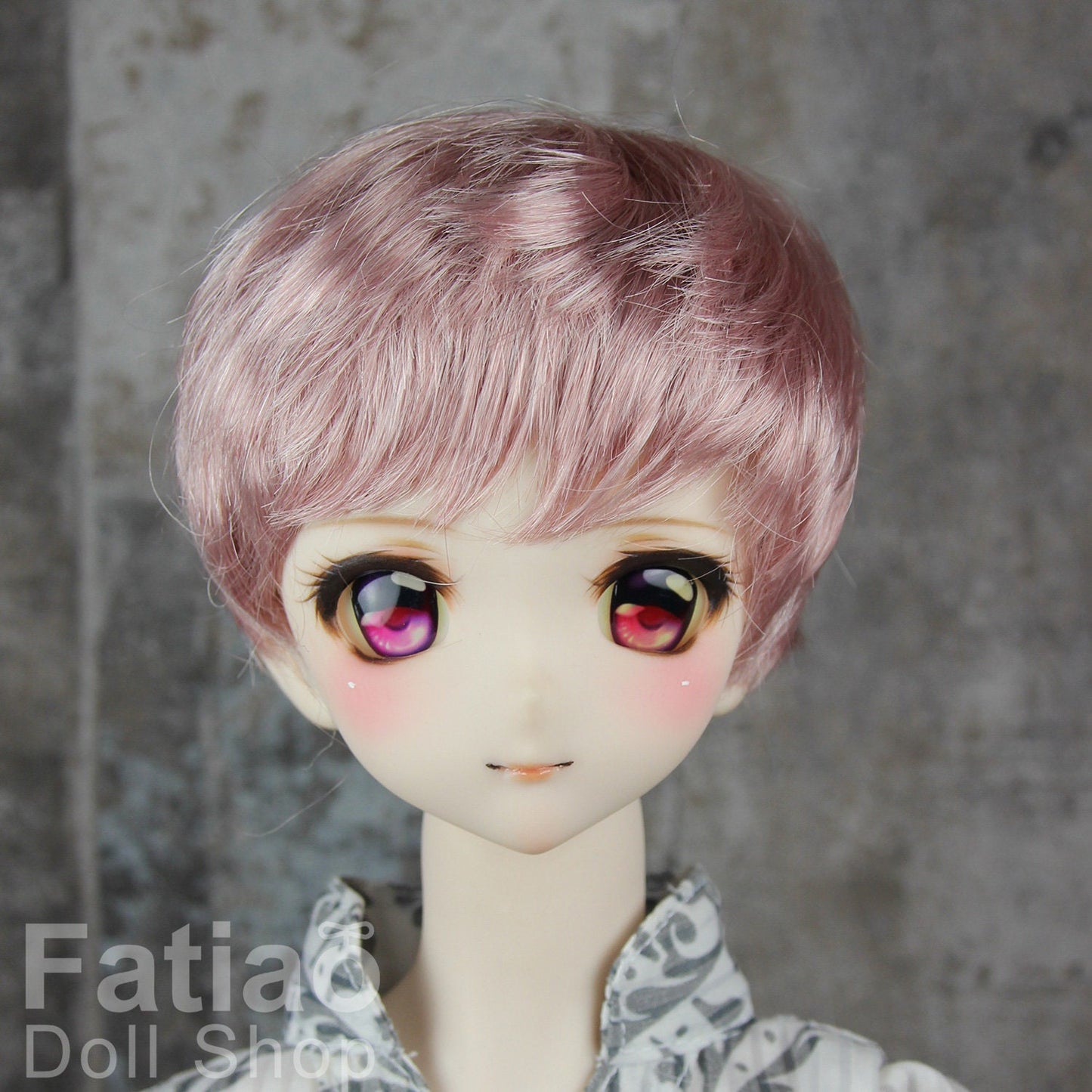 Fatiao - New Dollfie SD 1/3 BJD Dolls Wig size 8-9" - Deep pink