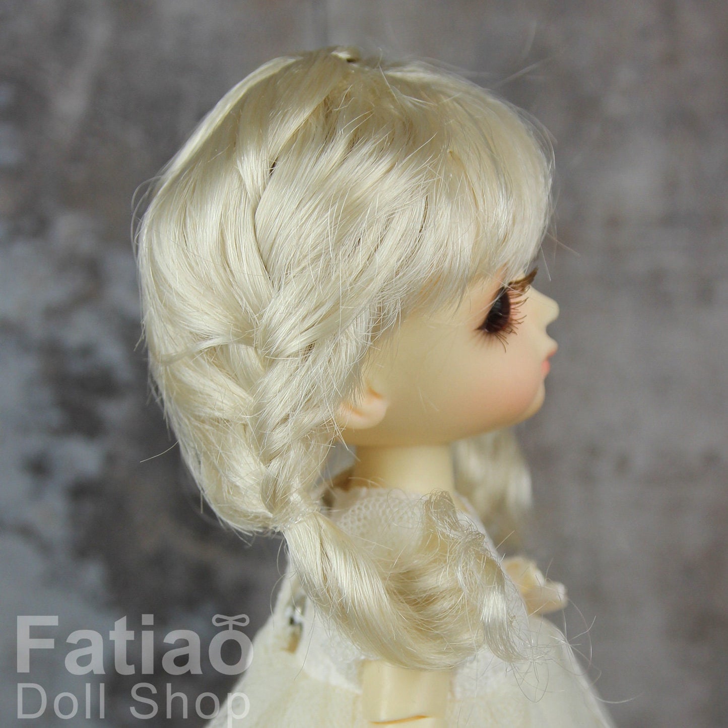 Fatiao - BJD Dollfie Lati Yellow Pukifee 5-6" Angel Doll Wig - Blonde
