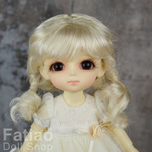 Fatiao - BJD Dollfie Lati Yellow Pukifee 5-6" Angel Doll Wig - Blonde