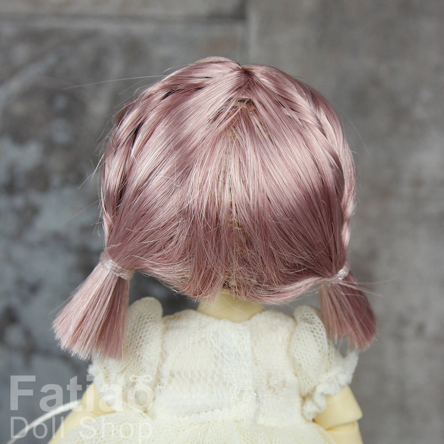Fatiao - Dollfie Lati Yellow Pukifee 5-6" Doll Wig - Old Rose