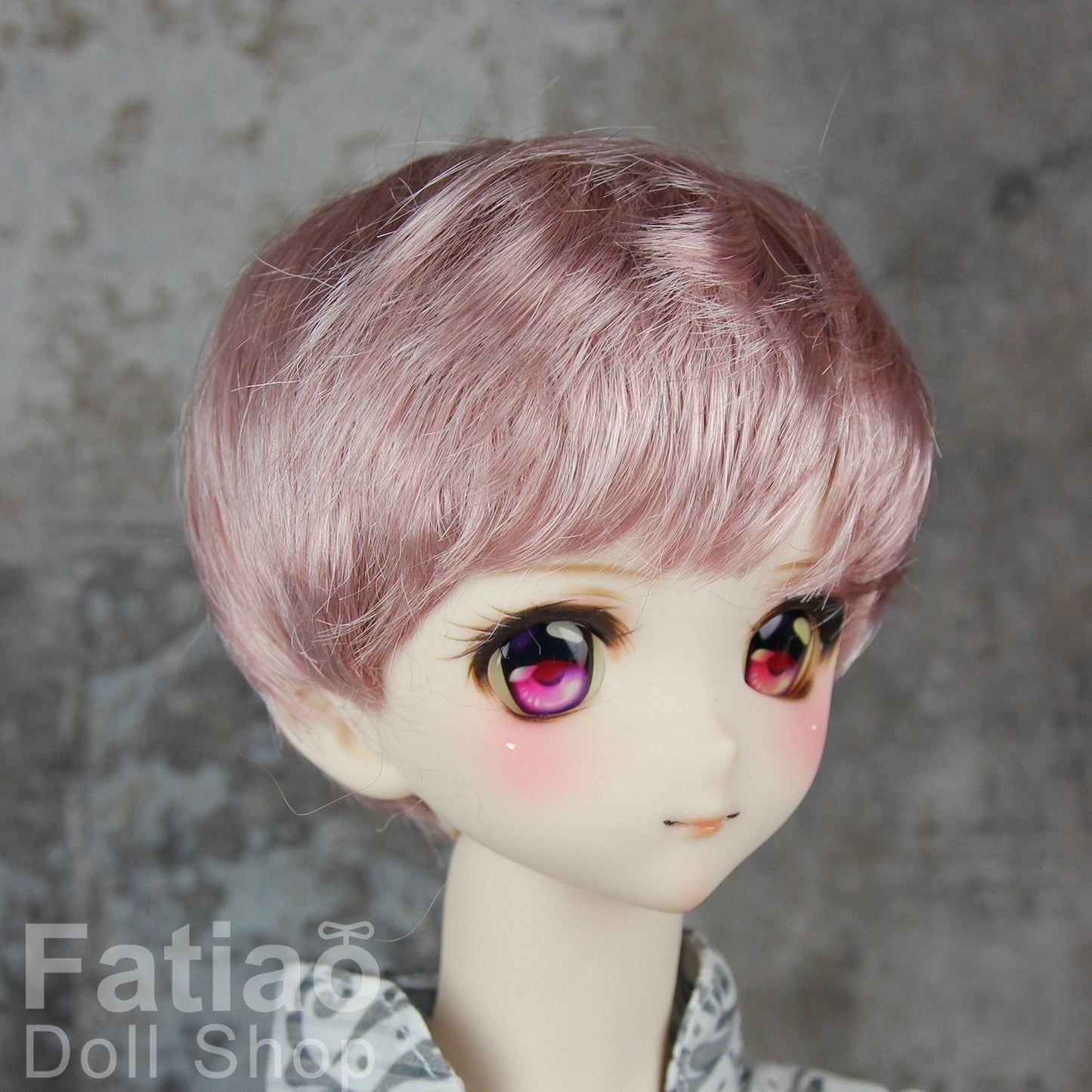 Fatiao - New Dollfie SD 1/3 BJD Dolls Wig size 8-9" - Deep pink