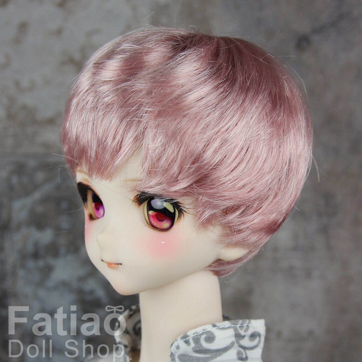 Fatiao - New Dollfie SD 1/3 BJD Dolls Wig size 8-9" - Deep pink