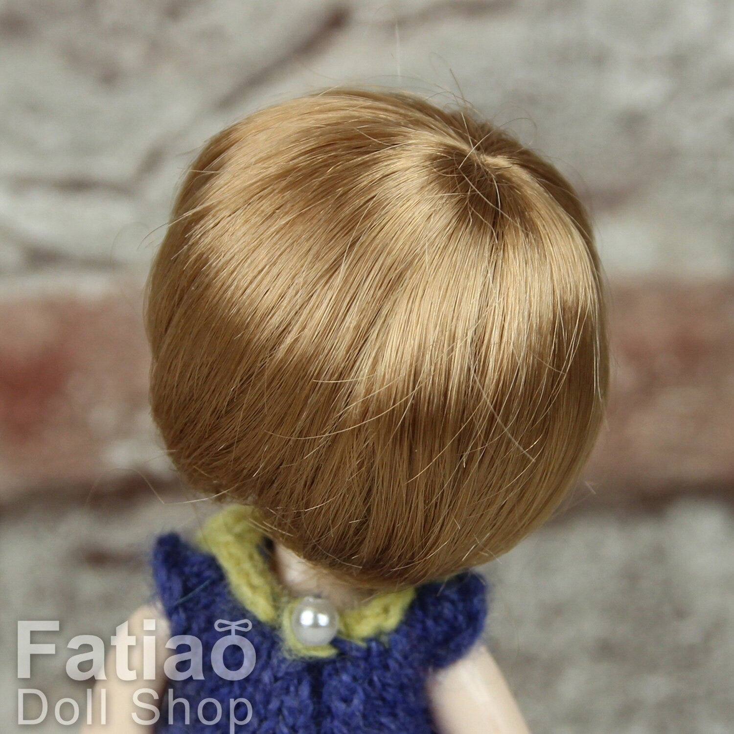 Fatiao - New BJD Dollfie pukipuki BF Pocket 3-4" Doll Wig - Ocher