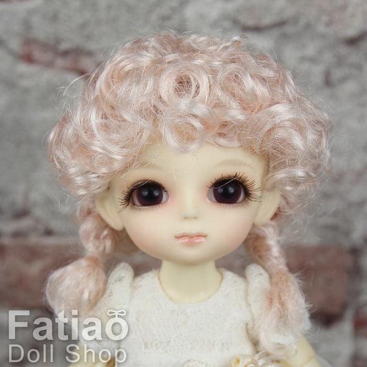 Fatiao - BJD Dollfie Lati Yellow Pukifee 5-6" Angel Doll Wig - Light Pink