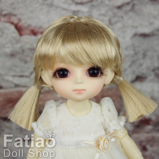 Fatiao - BJD Dollfie Lati Yellow Pukifee 5-6 inch Mohair Doll Wig - Cream gold