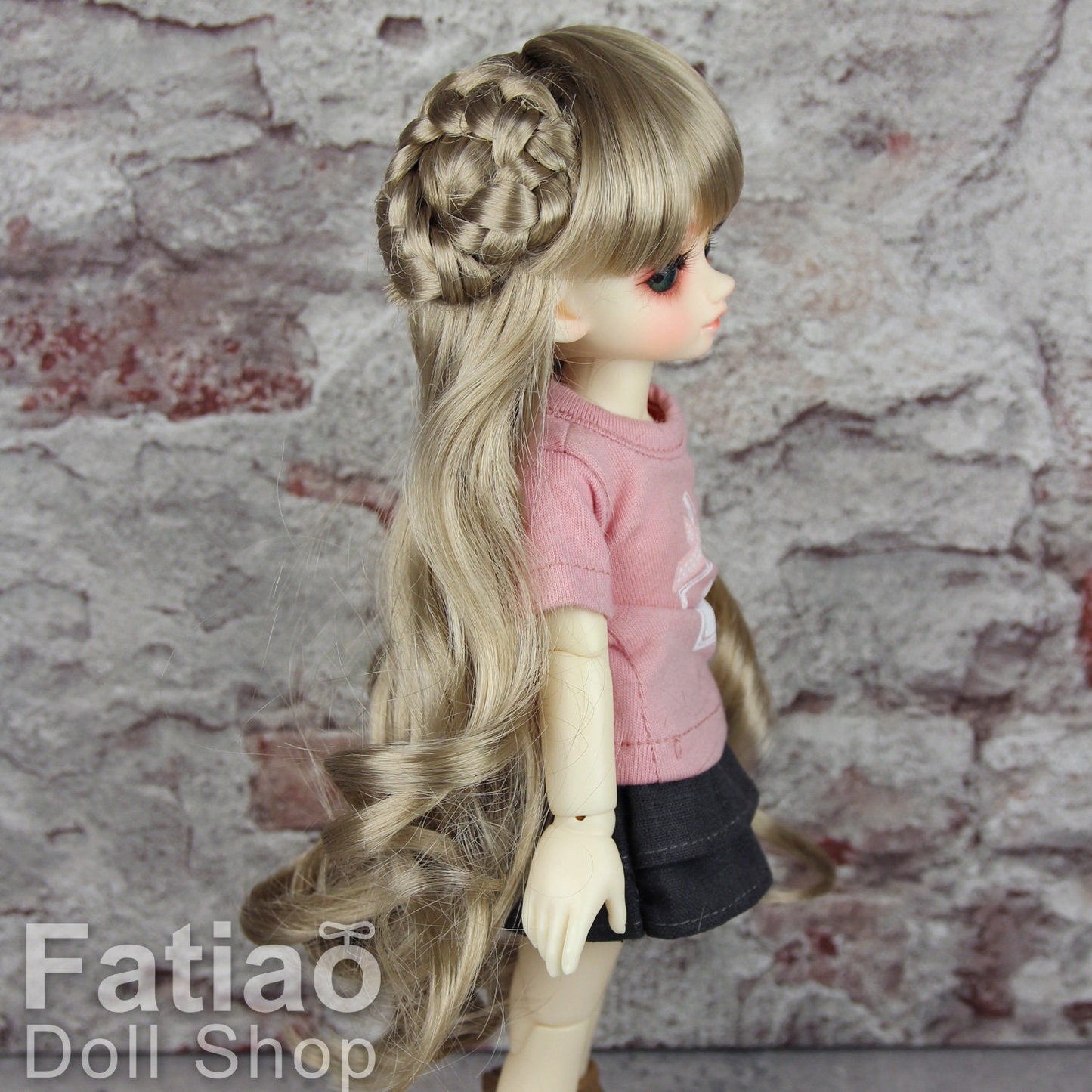 Fatiao - New Dolls Wig Dollfie Yo-SD 1/6 BJD 6-7" - Baby Brown