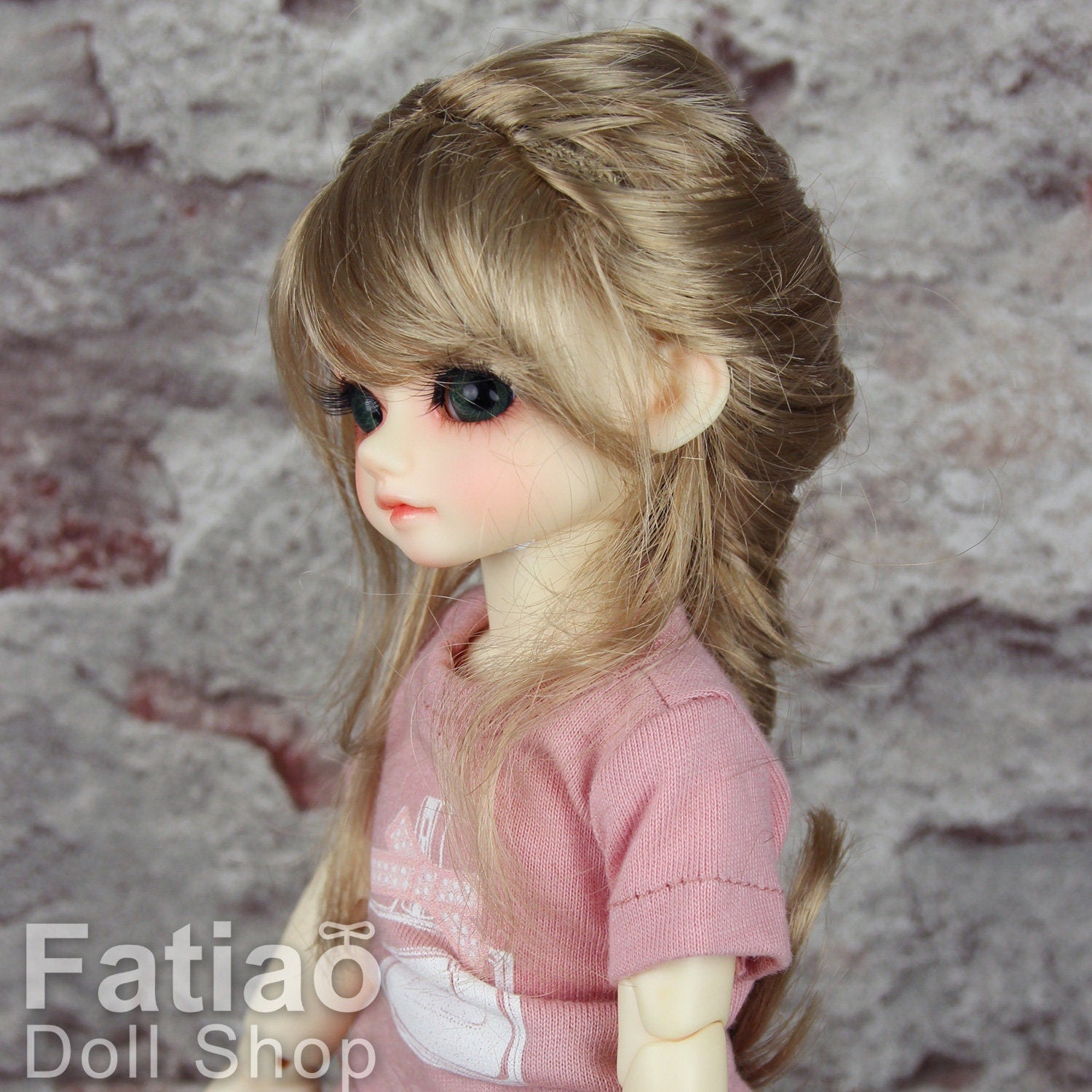 Fatiao - New Dolls Wig Dollfie Yo-SD 1/6 BJD 6-7" - Baby Brown