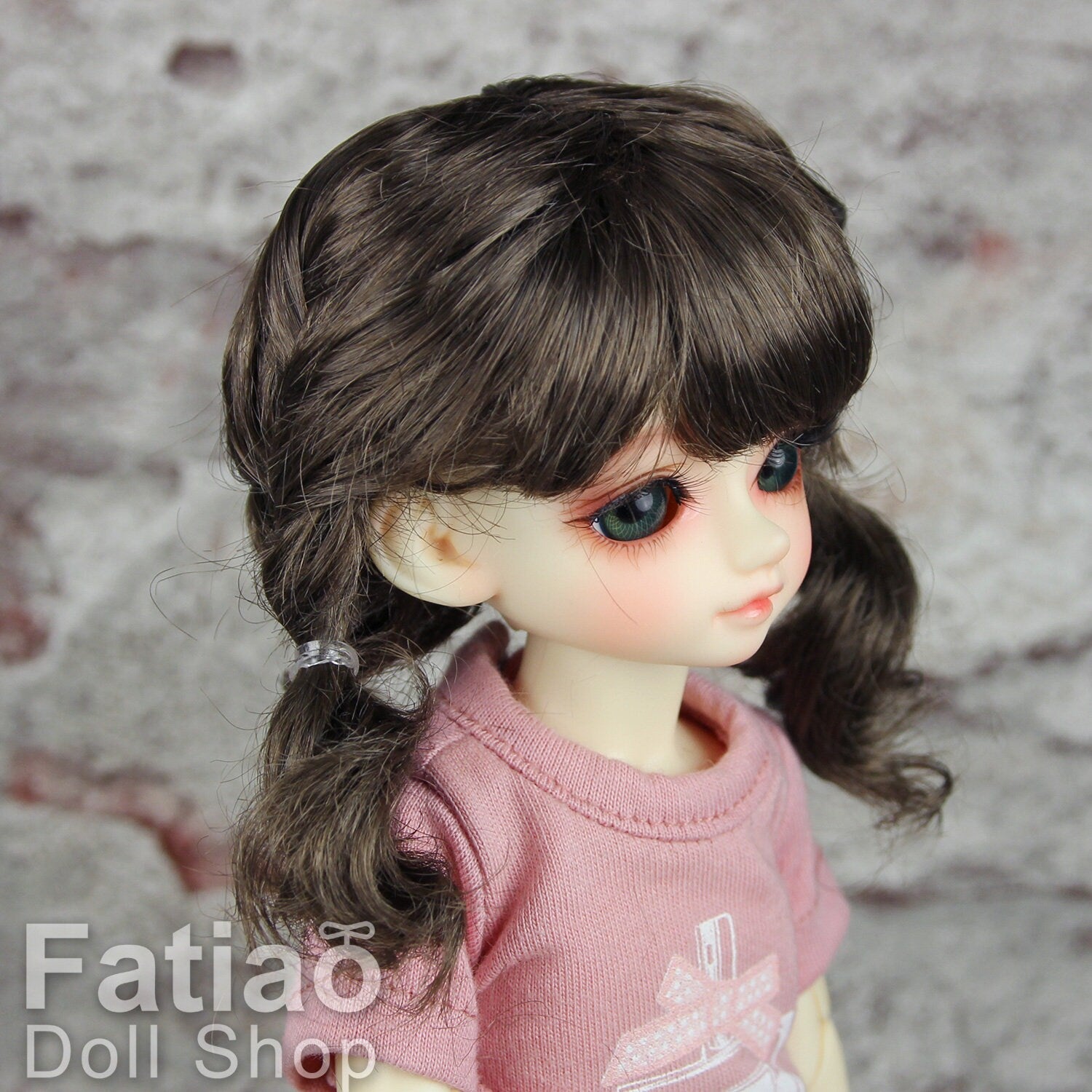 Fatiao - New Dollfie Yo-SD 1/6 BJD - Dolls Wig 6-7 inch - umber