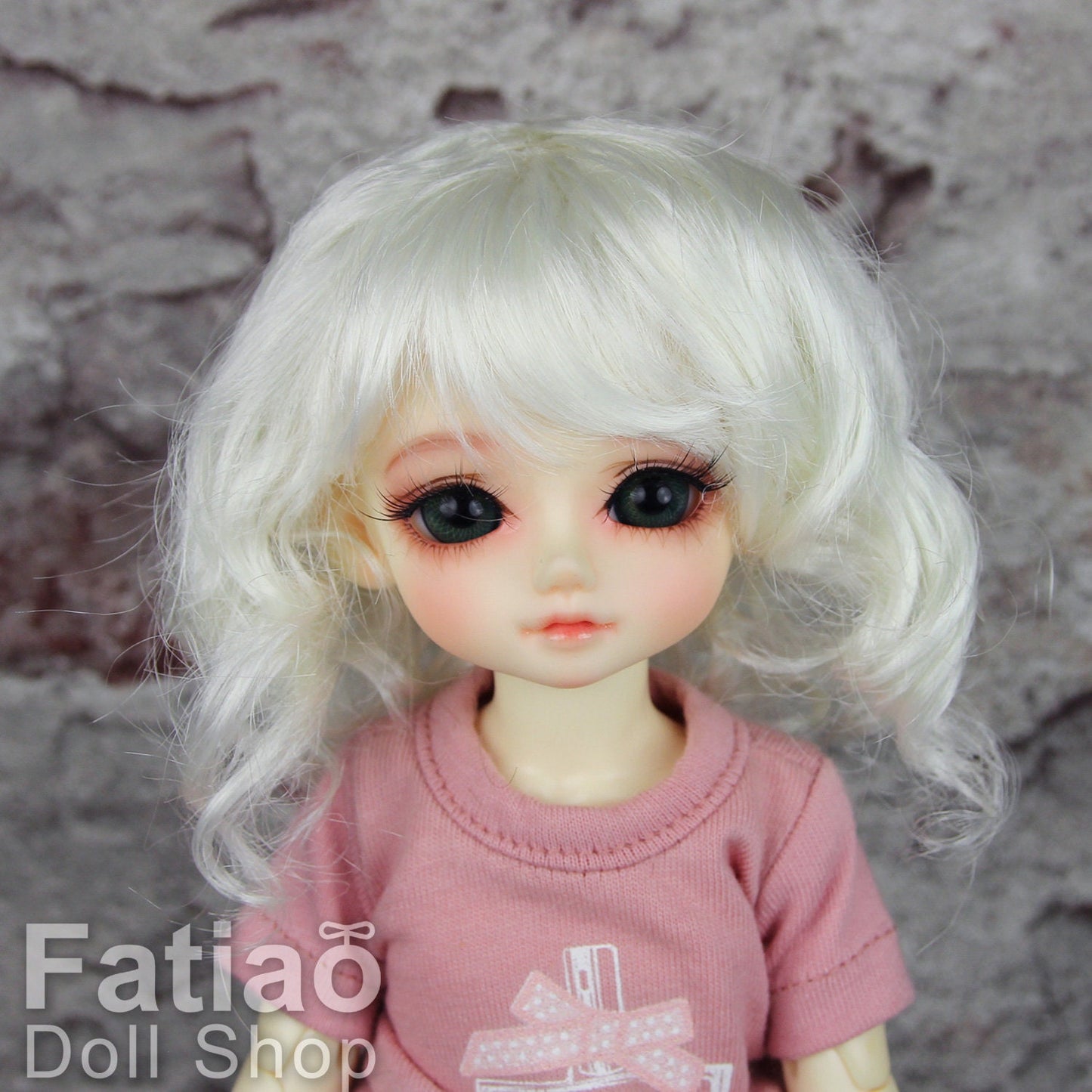 Fatiao - New Dollfie Yo-SD 1/6 BJD - Dolls Wig 6-7 inch - Milk Platinum