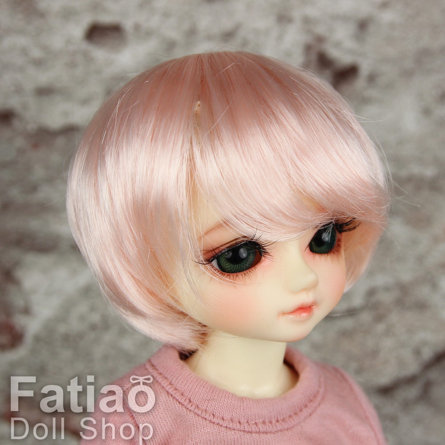 Fatiao - New Dollfie Yo-SD 1/6 BJD - Dolls Wig 6-7 inch - Light Pink