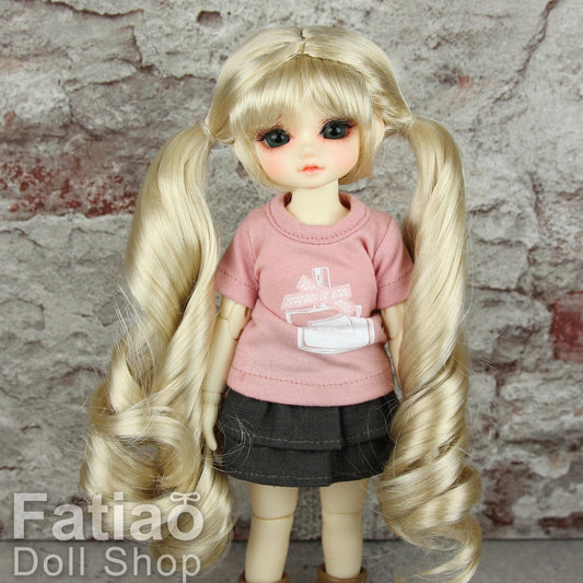 Fatiao - New Dolls Wig Dollfie Yo-SD 1/6 BJD 6-7" size Golden Blonde