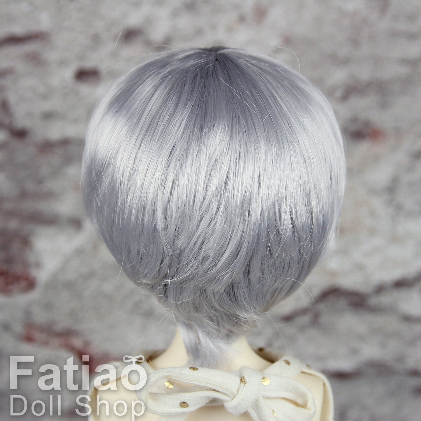 Fatiao - New Dollfie MSD Kaye Wiggs 1/4 BJD Size 7-8 inch Dolls Wig - Gray