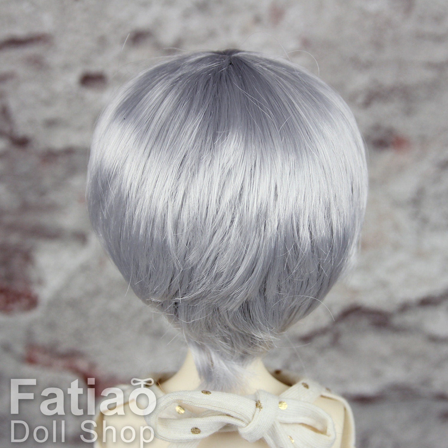 Fatiao - New Dollfie MSD Kaye Wiggs 1/4 BJD Size 7-8 inch Dolls Wig - Gray
