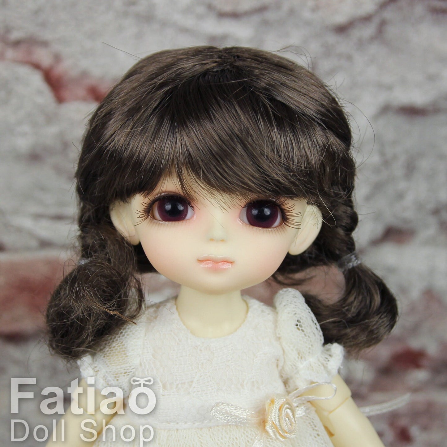 Fatiao - BJD Dollfie Lati Yellow Pukifee 5-6" Doll Wig - umber
