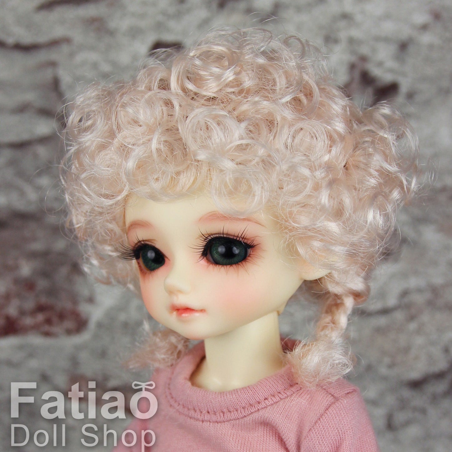 Fatiao - New Dollfie Yo-SD 1/6 BJD - Dolls Wig 6-7 inch - Light Pink