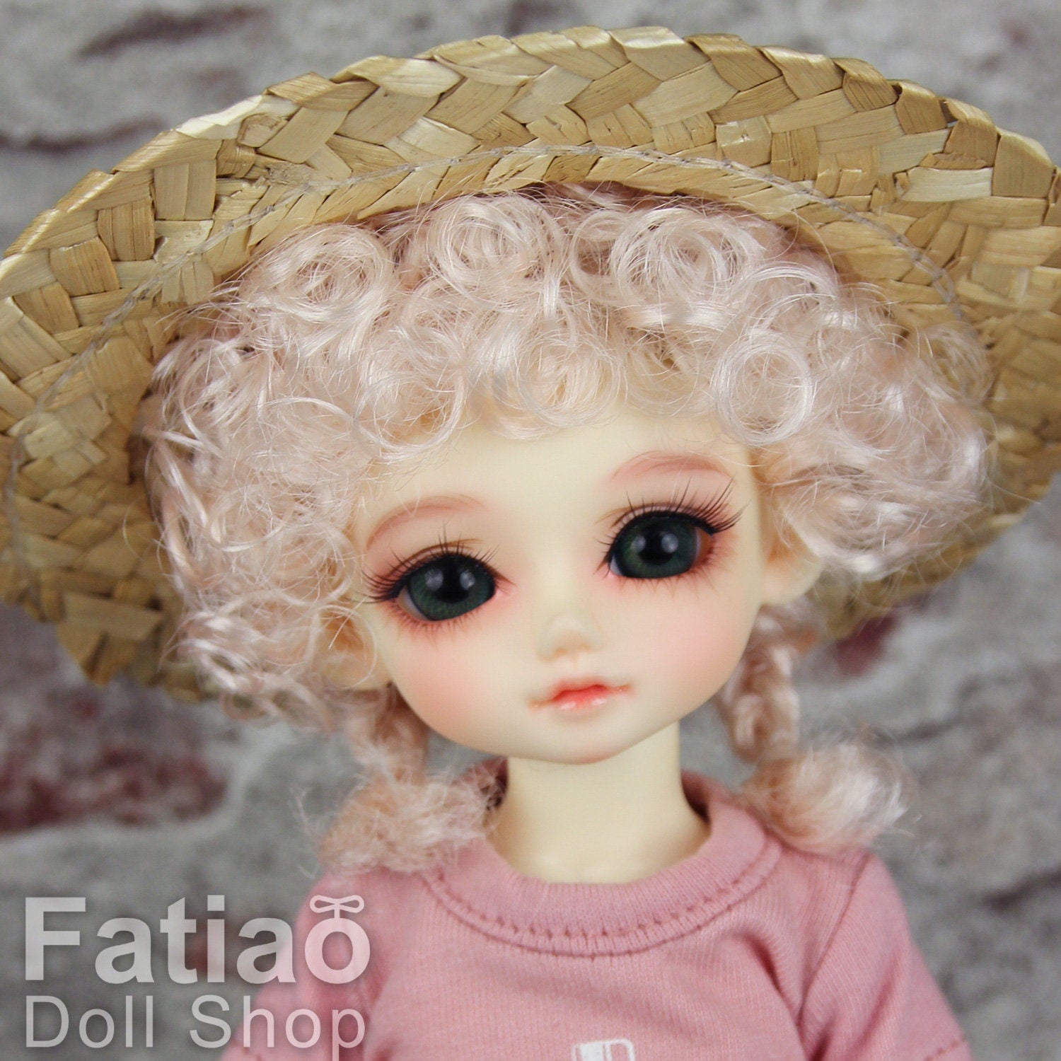 Fatiao - New Dollfie Yo-SD 1/6 BJD - Dolls Wig 6-7 inch - Light Pink