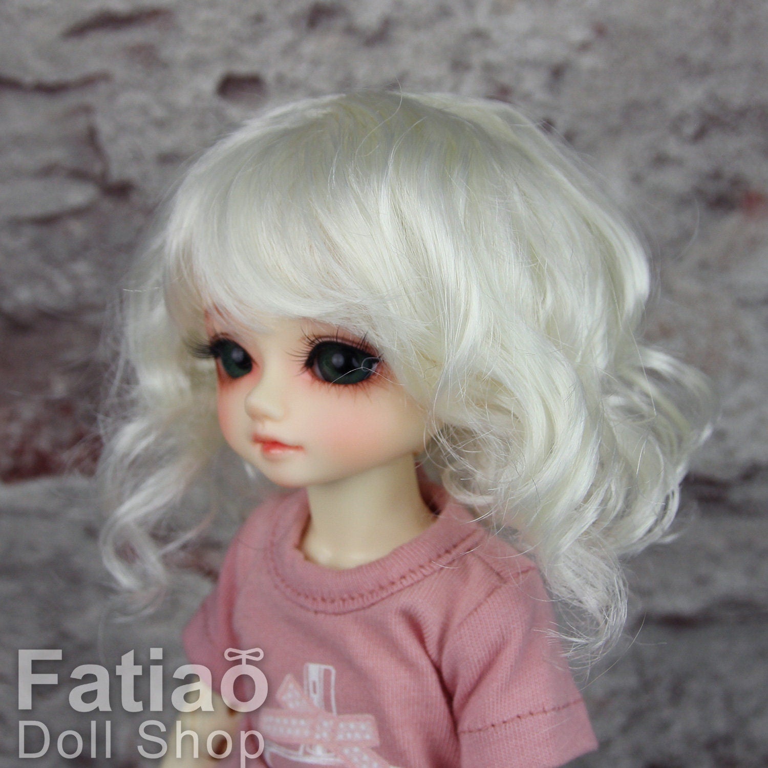 Fatiao - New Dollfie Yo-SD 1/6 BJD - Dolls Wig 6-7 inch - Milk Platinum