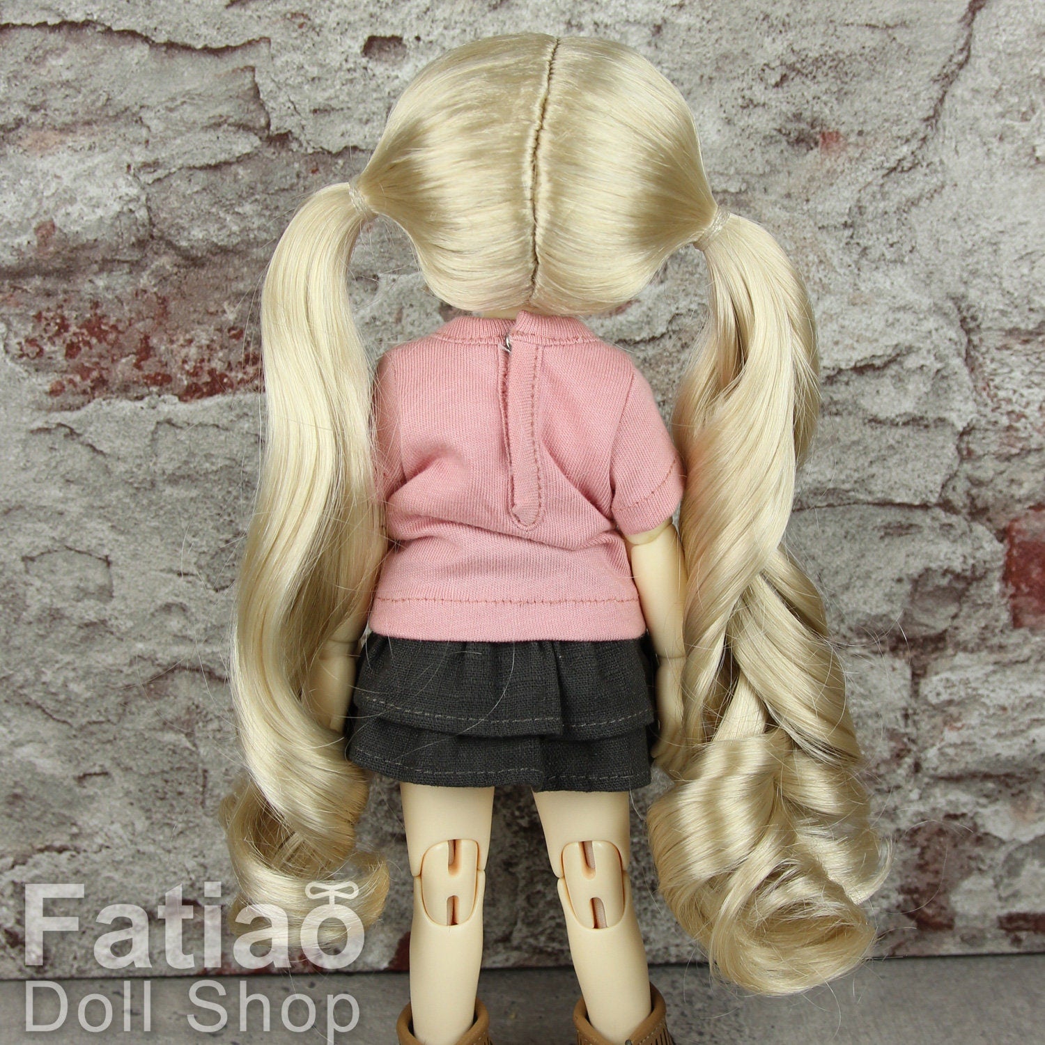 Fatiao - New Dolls Wig Dollfie Yo-SD 1/6 BJD 6-7" size Golden Blonde