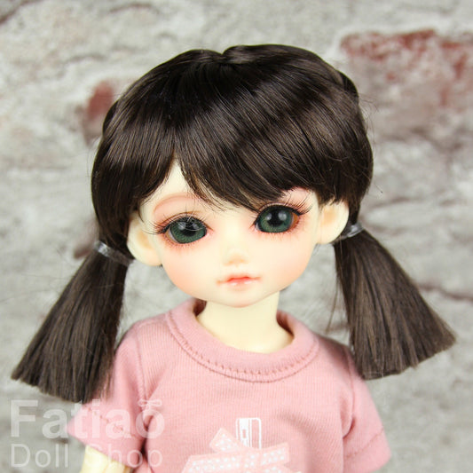 Fatiao - New Dollfie Yo-SD 1/6 BJD - Dolls Wig 6-7 inch - Dark Brown